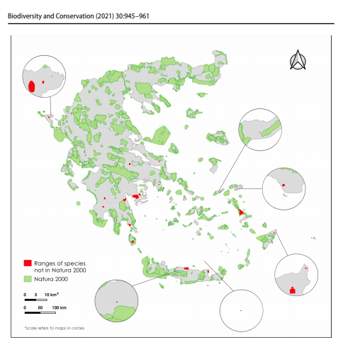 Χάρτης βιοποικιλίας Ελλάδος 