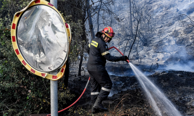 Φωτιά στο Σχίνο: Κομμένο ιδιωτικό δασικό δρόμο βρήκαν οι πυροσβέστες- Έκαναν κύκλο 5 χιλιομέτρων