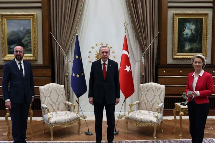 Ο Ερντογαν με τους προεδρους της Ε.Ε.